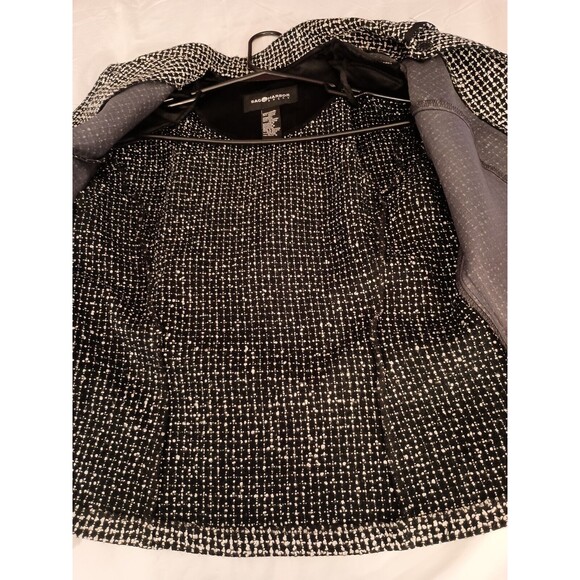 Black and White Houndstooth Women's Jacket - Picture 7 of 8